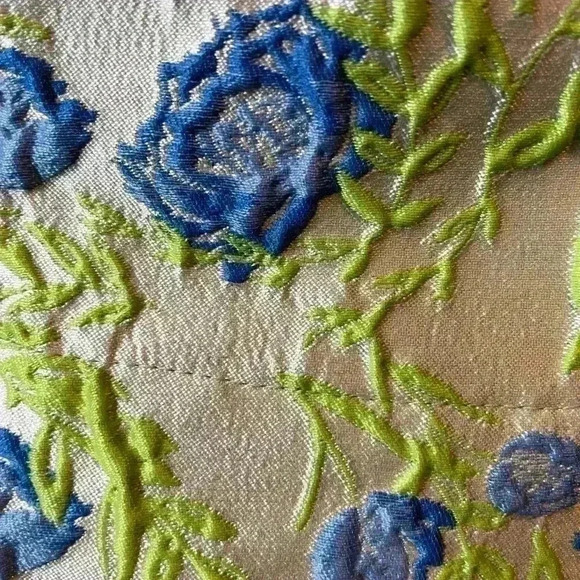 New Ganni Floral jacquard off shoulder blouse top size EU 38 US 6 - Picture 10 of 11